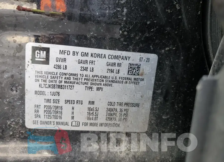 KL7CJKSB7MB311727 Photo# 12