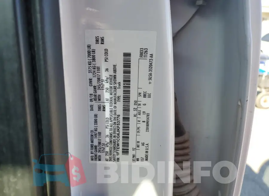 1FTEW1CG6JKF53776 Photo# 12