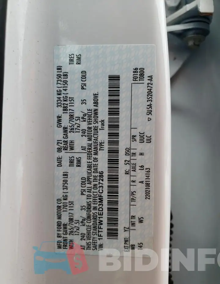 1FTFW1ED3MFC37286 Photo# 12