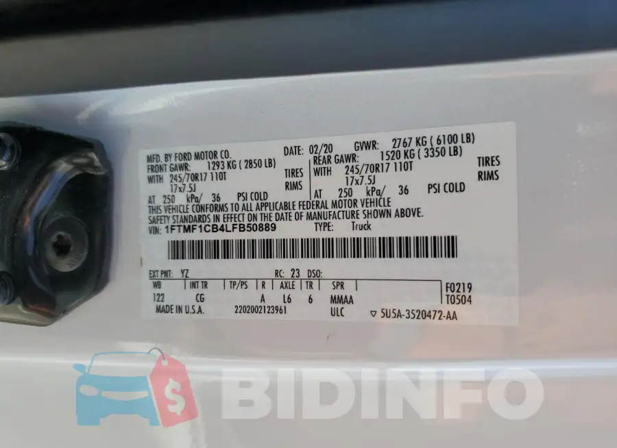 1FTMF1CB4LFB50889 Photo# 12