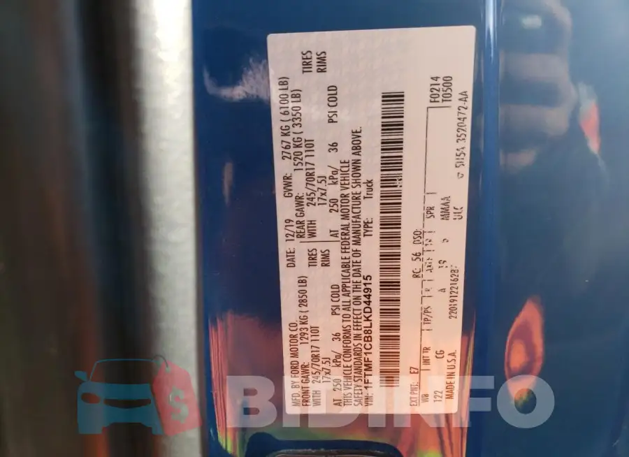 1FTMF1CB8LKD44915 Photo# 12