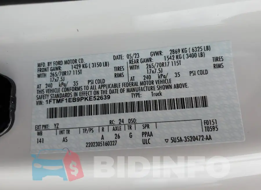 1FTMF1EB9PKE52639 Photo# 12