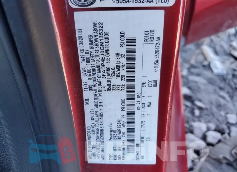 3FADP4EJ0GM135322 Photo# 12