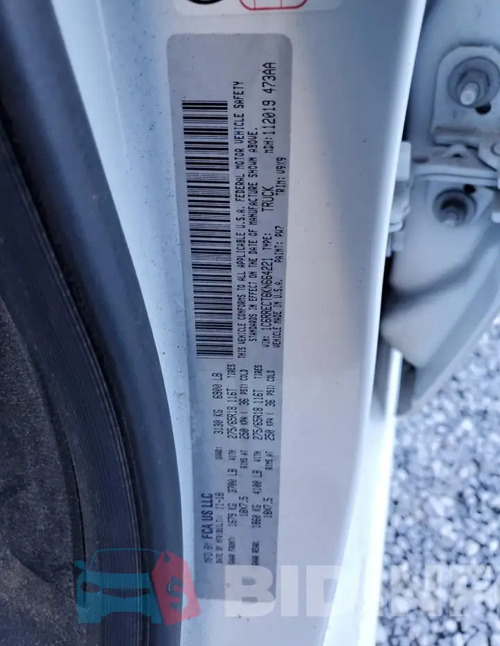 1C6RRECT6KN664221 Photo# 12
