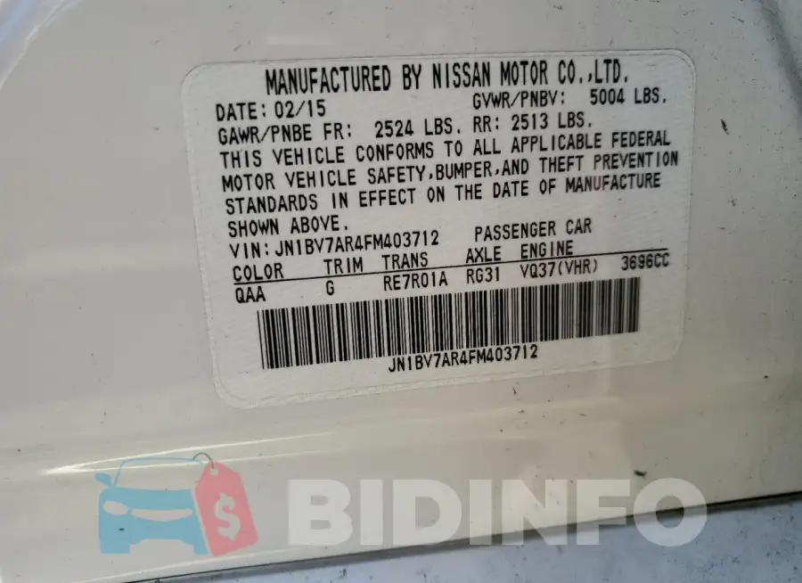 JN1BV7AR4FM403712 Photo# 12