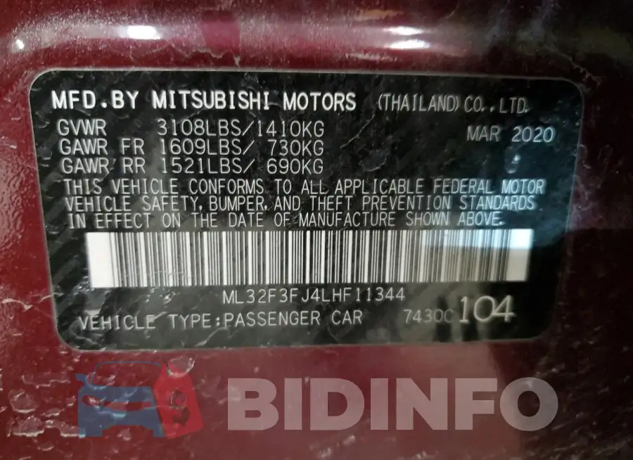 ML32F3FJ4LHF11344 Photo# 12