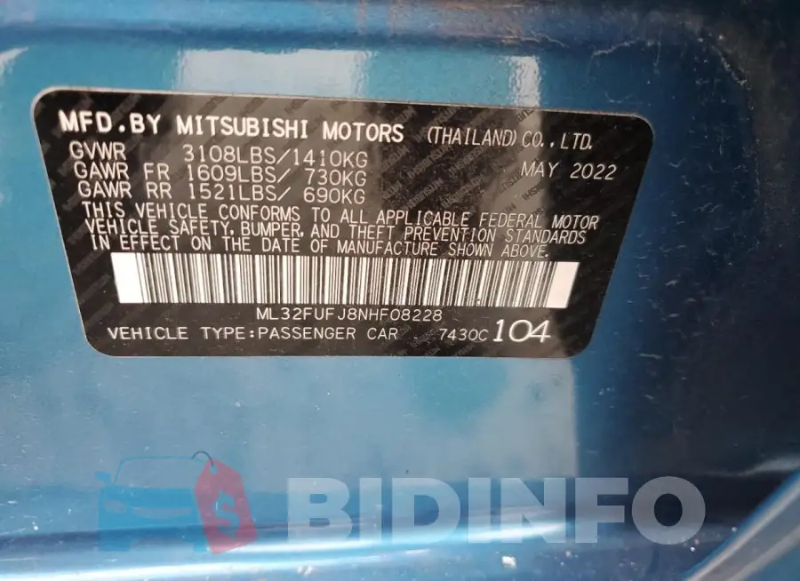 ML32FUFJ8NHF08228 Photo# 12