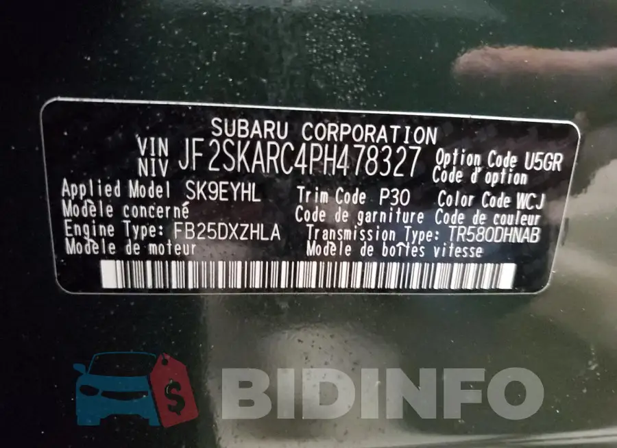JF2SKARC4PH478327 Photo# 13