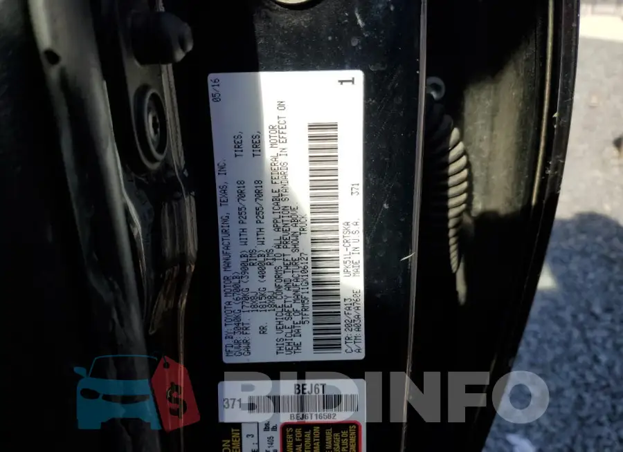 5TFRM5F11GX106127 Photo# 12