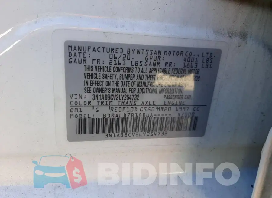 3N1AB8CV2LY254732 Photo# 12