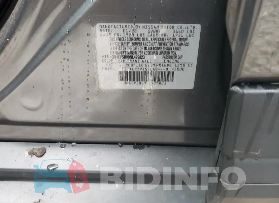 3N1CP5BV9NL479823 Photo# 12