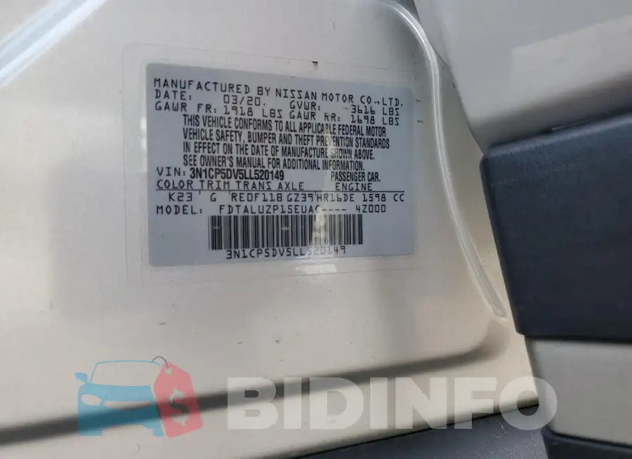 3N1CP5DV5LL520149 Photo# 12