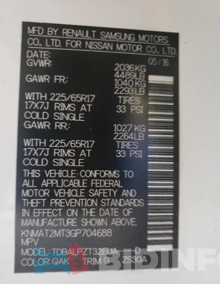 KNMAT2MT3GP704688 Photo# 12