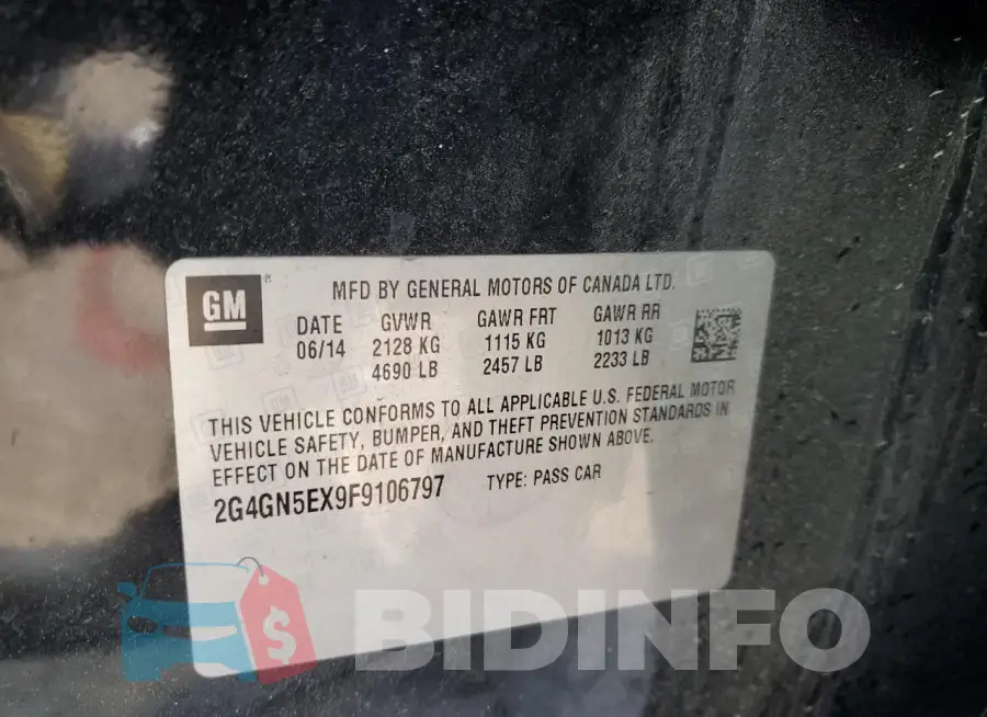 2G4GN5EX9F9106797 Photo# 12