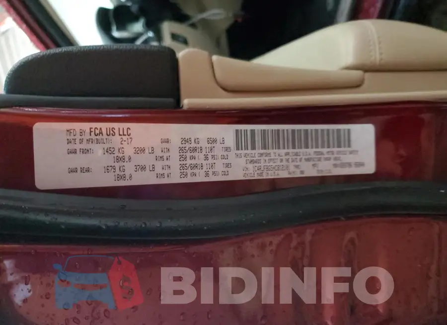 1C4RJFBG5HC812101 Photo# 13
