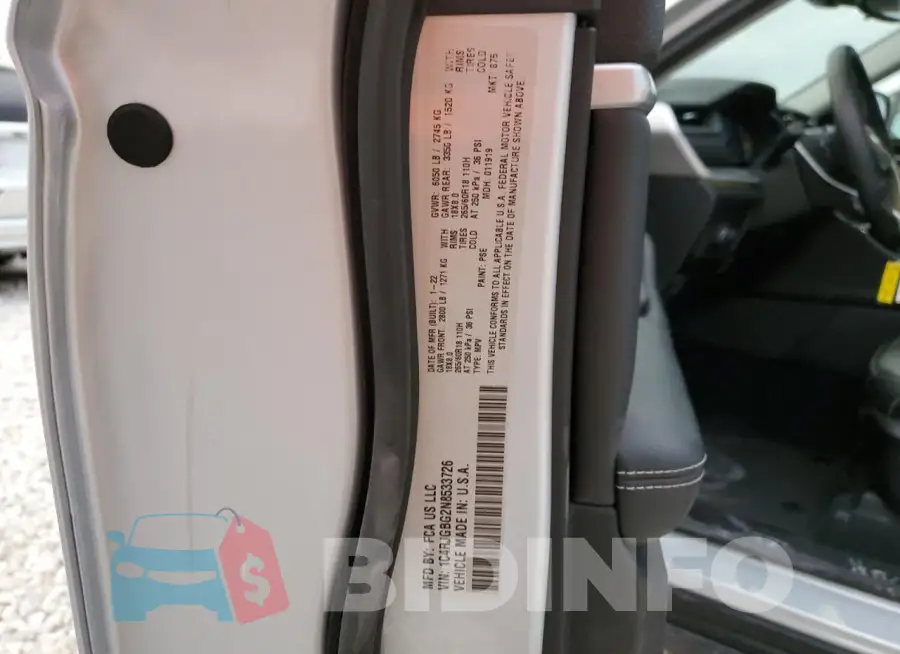 1C4RJGBG2N8533726 Photo# 12
