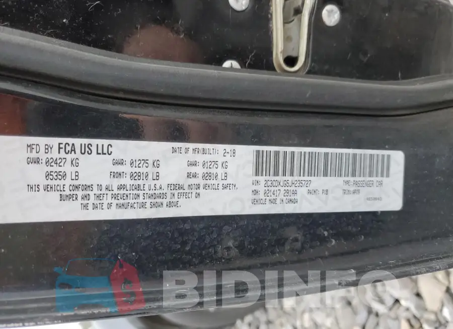 2C3CDXJG5JH235727 Photo# 12