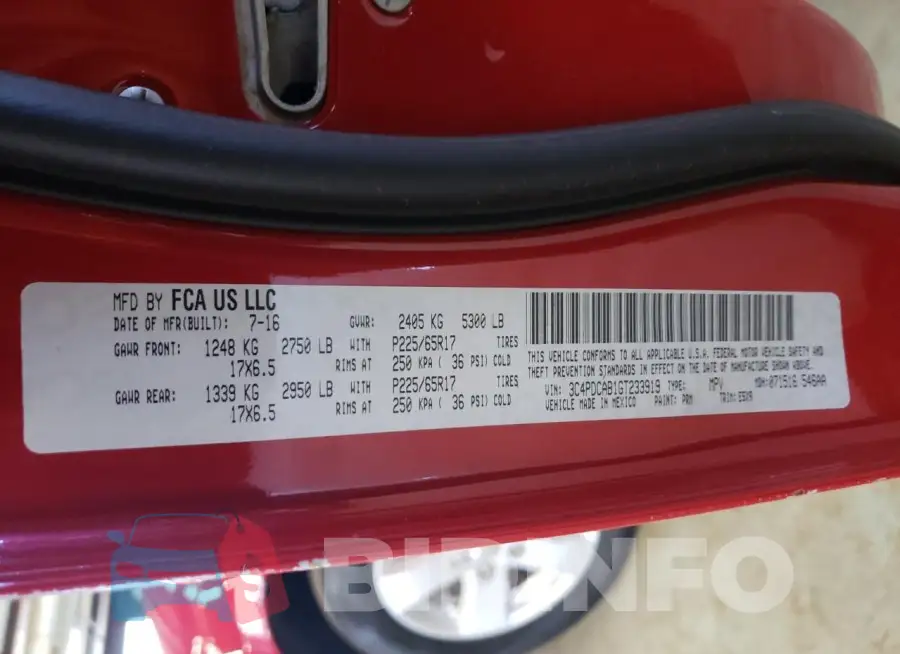 3C4PDCAB1GT233919 Photo# 12