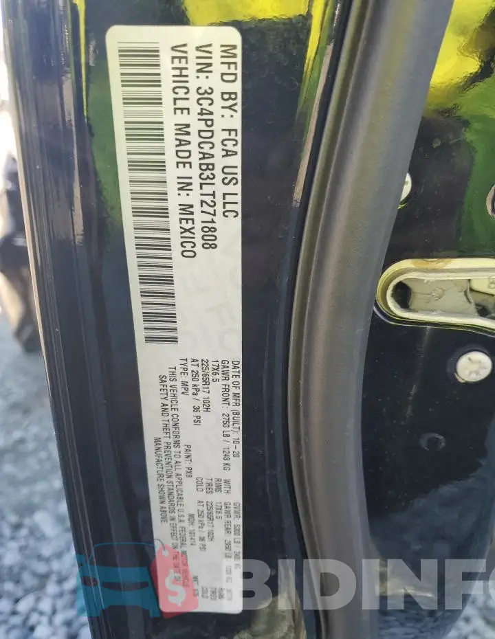 3C4PDCAB3LT271808 Photo# 13