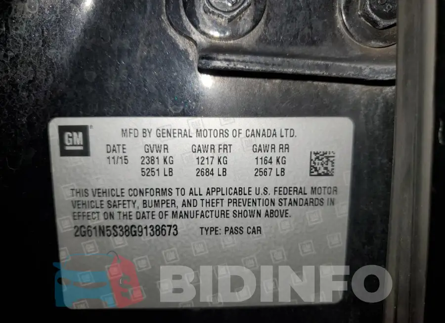 2G61N5S38G9138673 Photo# 12