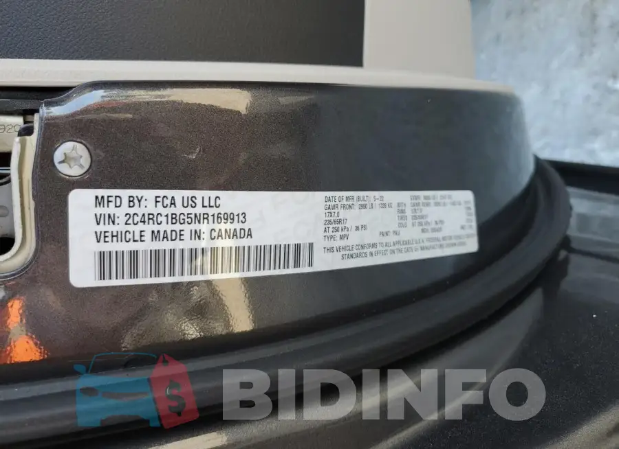 2C4RC1BG5NR169913 Photo# 14