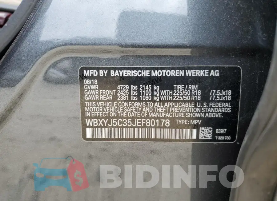 WBXYJ5C35JEF80178 Photo# 13