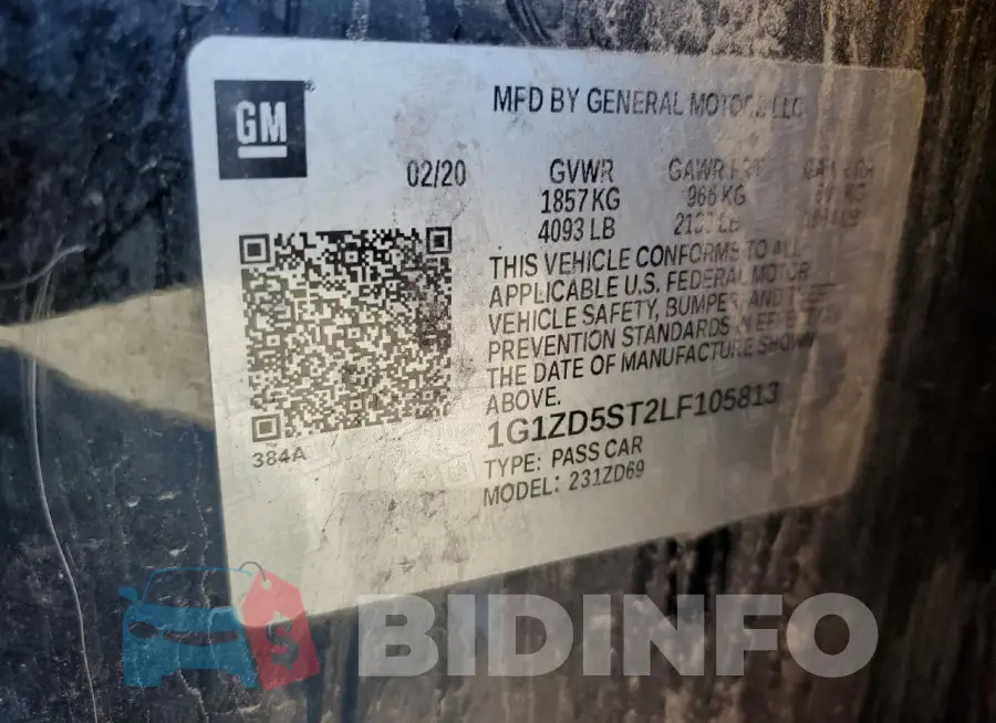 1G1ZD5ST2LF105813 Photo# 13