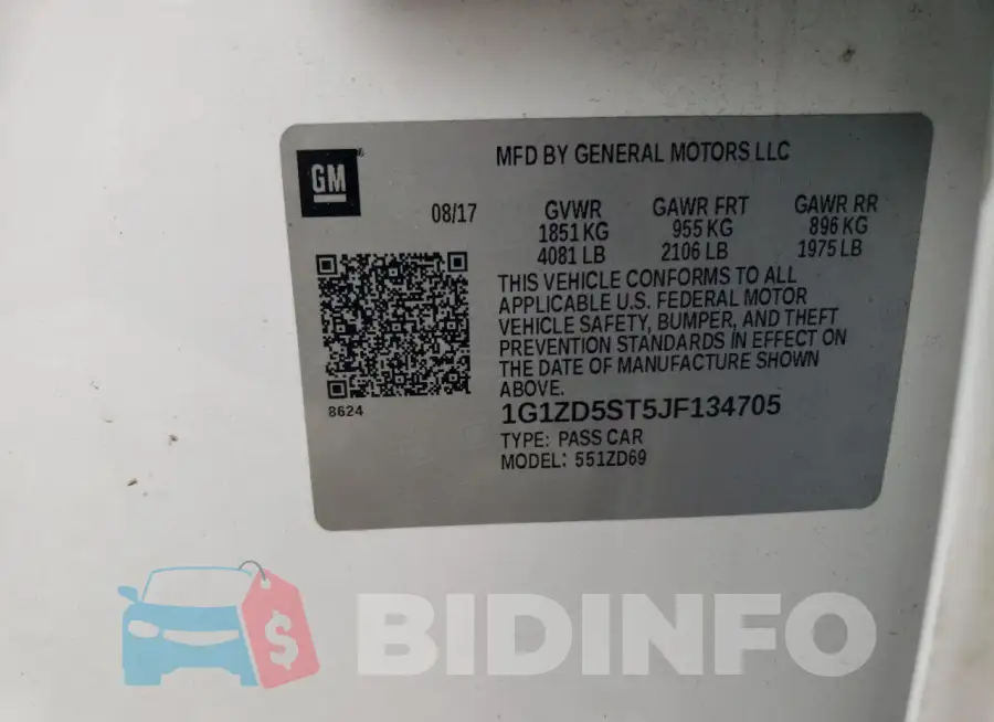 1G1ZD5ST5JF134705 Photo# 12