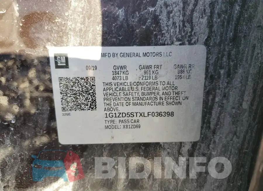 1G1ZD5STXLF036398 Photo# 13