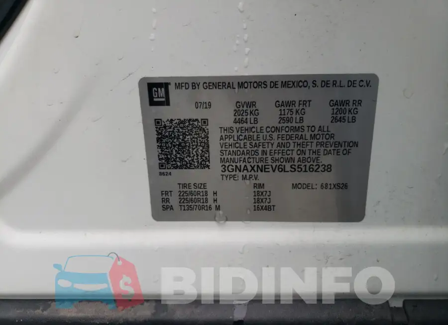 3GNAXNEV6LS516238 Photo# 13
