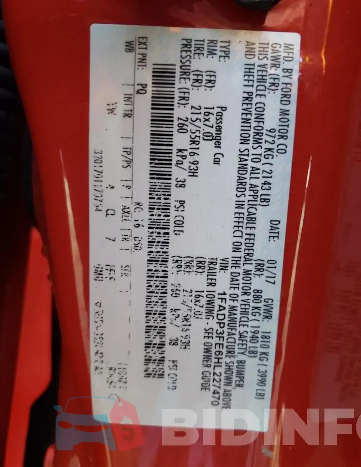 1FADP3FE6HL227470 Photo# 12