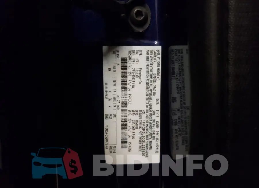 1FADP3L90GL228930 Photo# 12