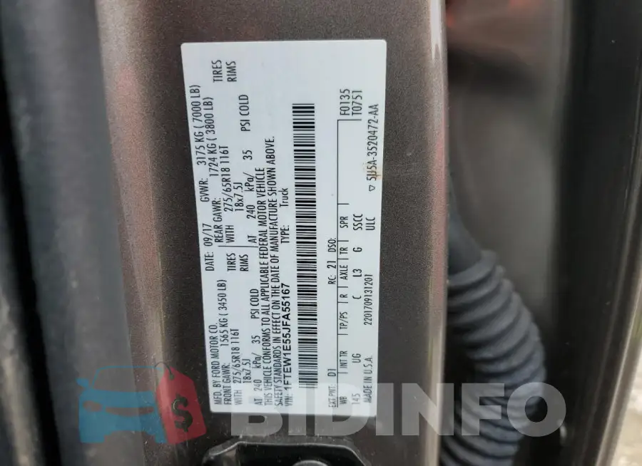 1FTEW1E55JFA55167 Photo# 12