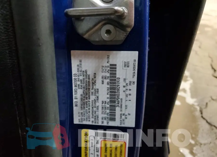 3FA6P0HD2HR291910 Photo# 12