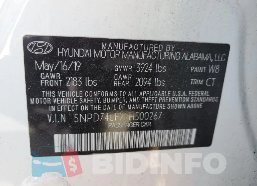 5NPD74LF2LH500267 Photo# 12