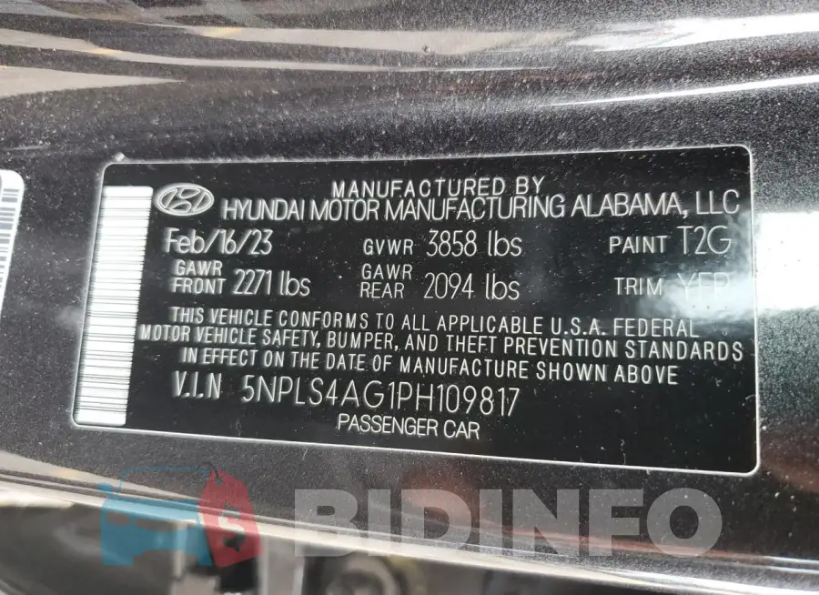 5NPLS4AG1PH109817 Photo# 12