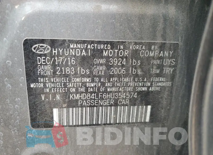 KMHD84LF6HU354574 Photo# 12