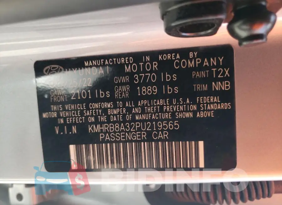 KMHRB8A32PU219565 Photo# 13