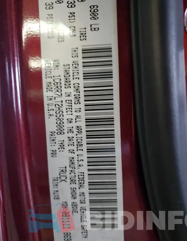 1C6RR7LT2HS509008 Photo# 13