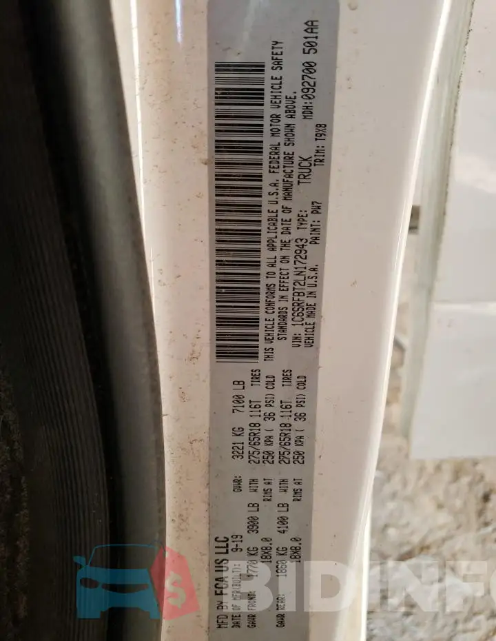 1C6SRFBT2LN172943 Photo# 12