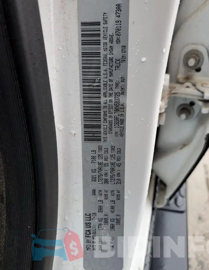 1C6SRFLT8KN593725 Photo# 12