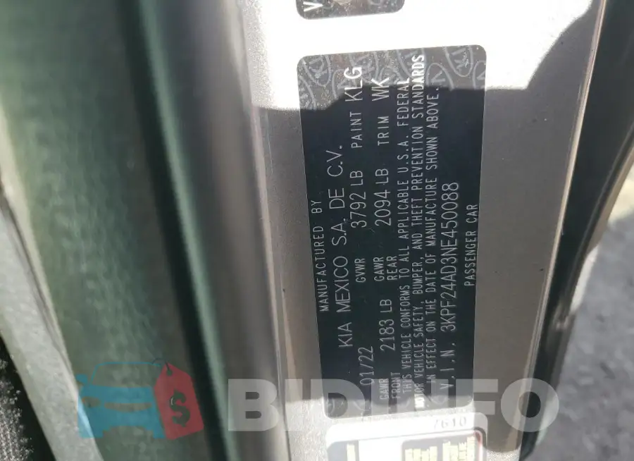 3KPF24AD3NE450088 Photo# 13