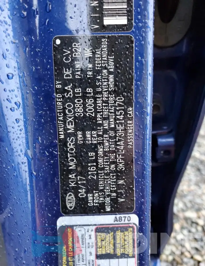 3KPFL4A73HE145170 Photo# 12