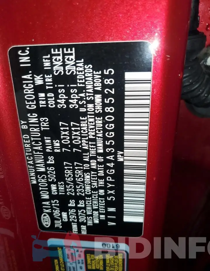 5XYPG4A35GG085285 Photo# 13