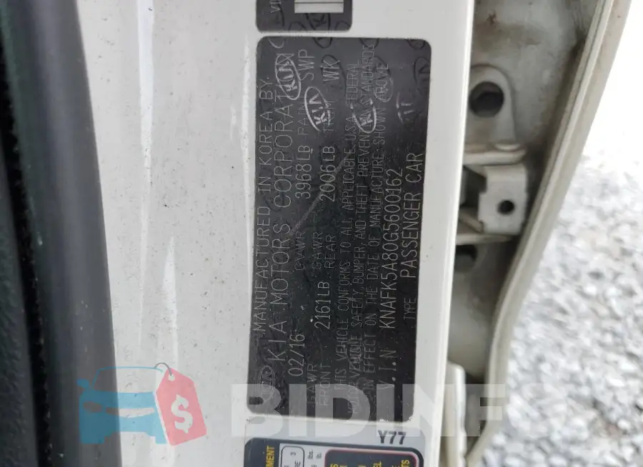 KNAFK5A80G5600162 Photo# 12