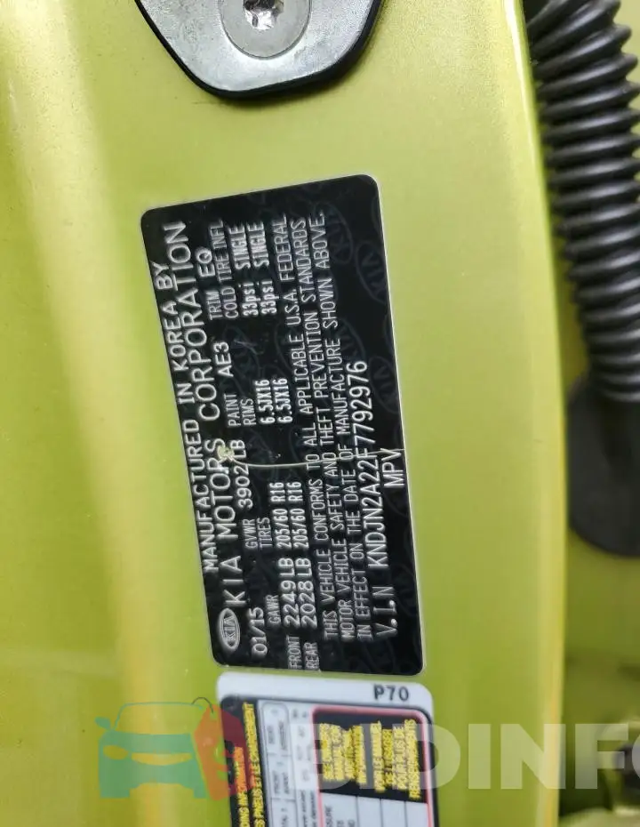 KNDJN2A22F7792976 Photo# 12