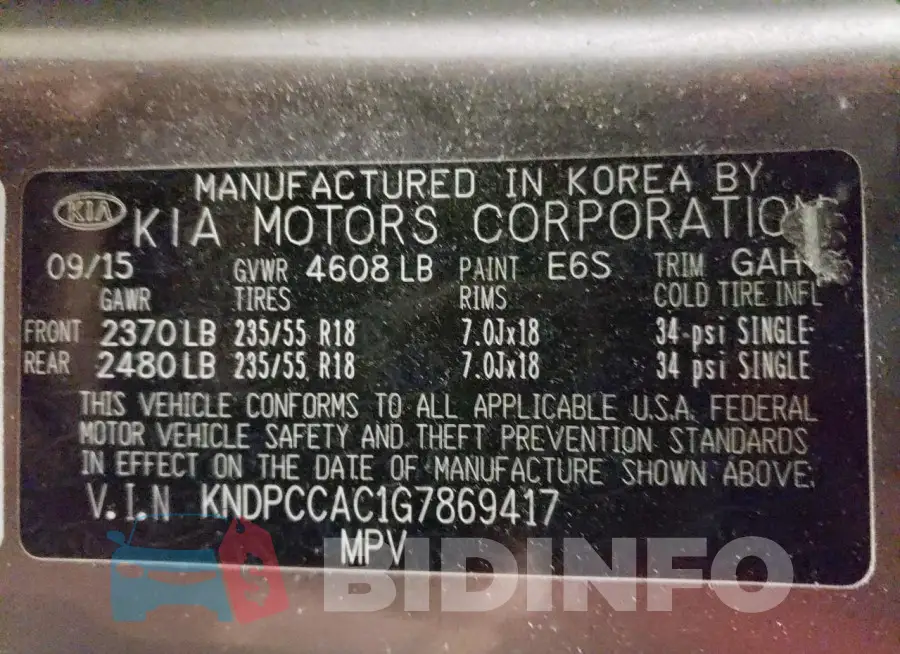 KNDPCCAC1G7869417 Photo# 12