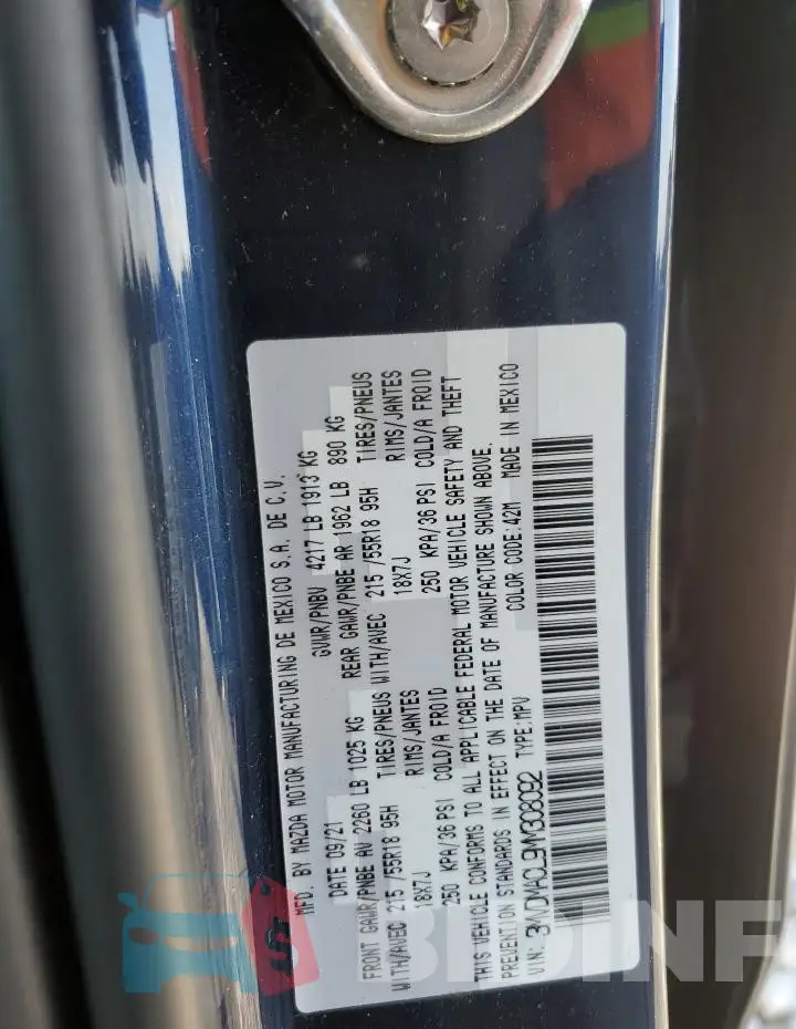 3MVDMACL9MM308092 Photo# 13