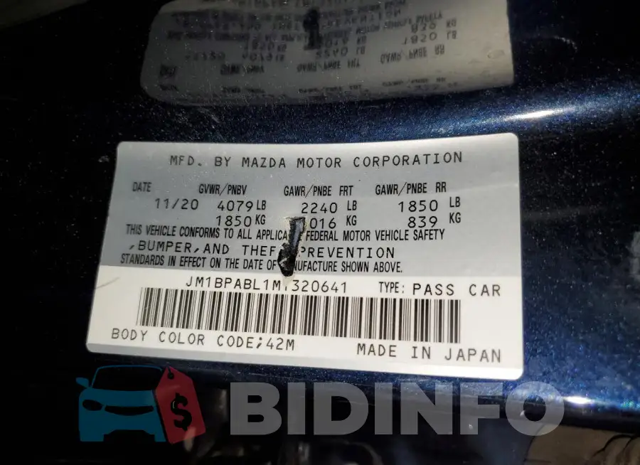 JM1BPABL1M1320641 Photo# 13