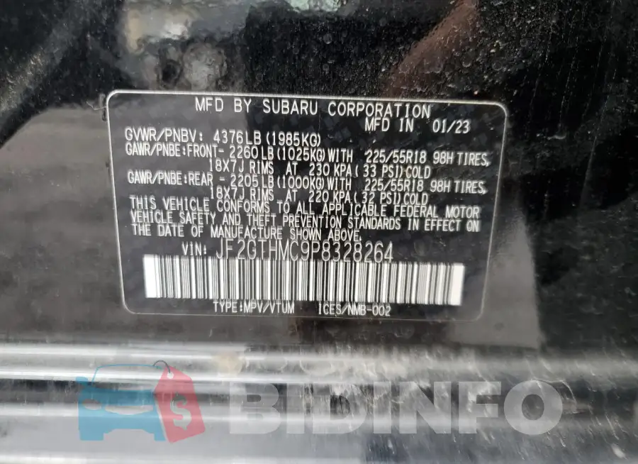 JF2GTHMC9P8328264 Photo# 13